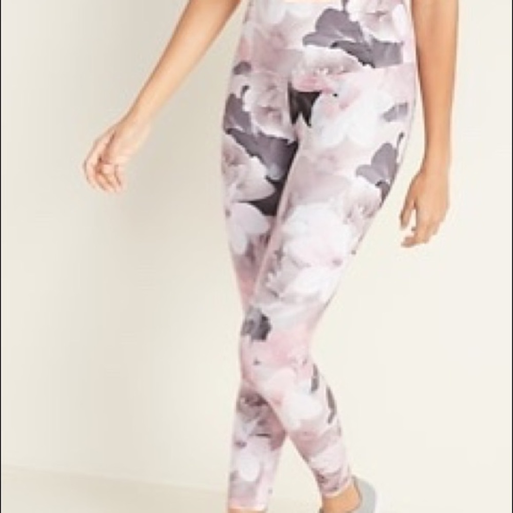 Pink Floral Leggings